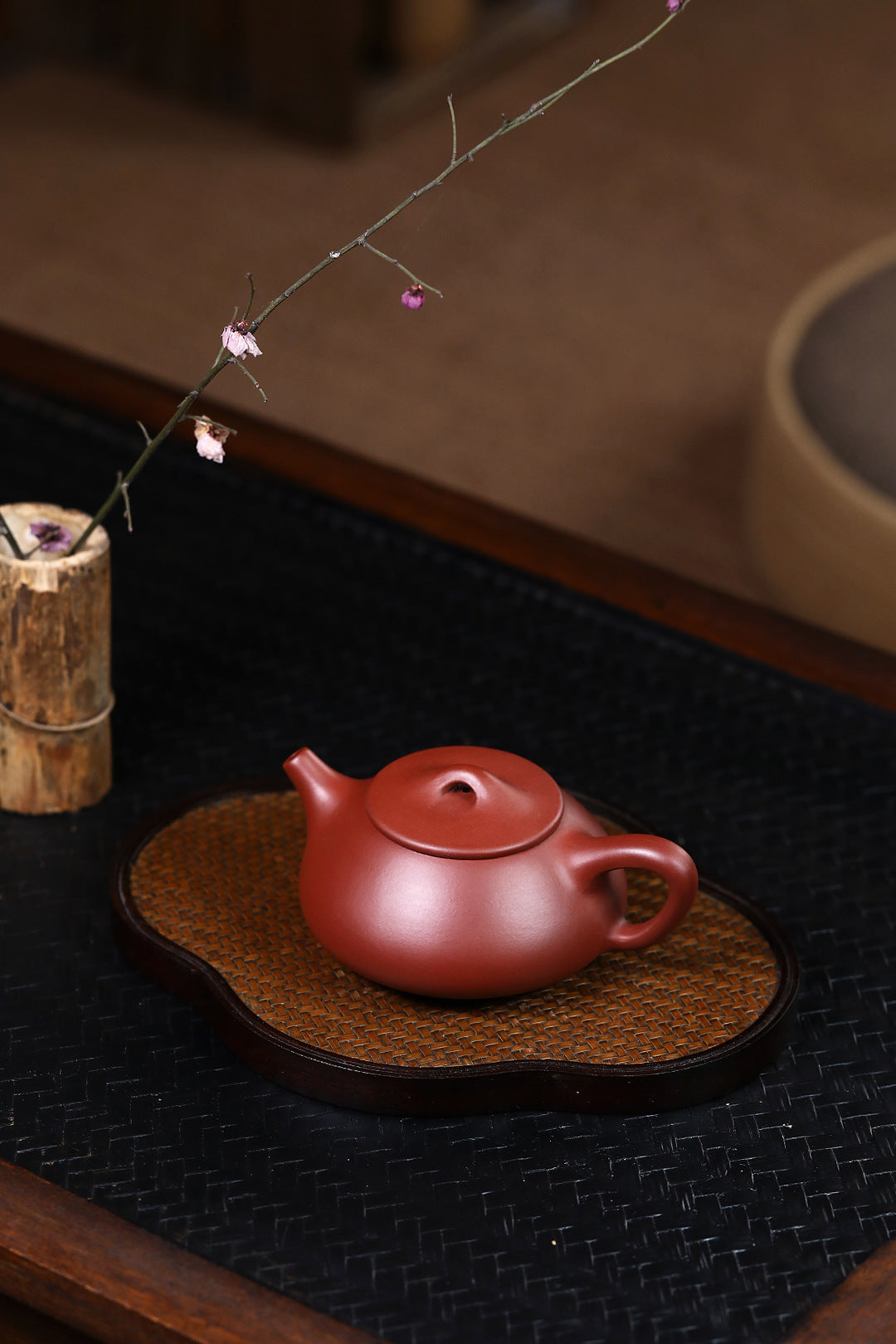 Shipiao Zisha Teapot in Dahongpao Clay, 180 ml