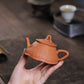 Lotus pod pot yellow downhill purple sand teapot