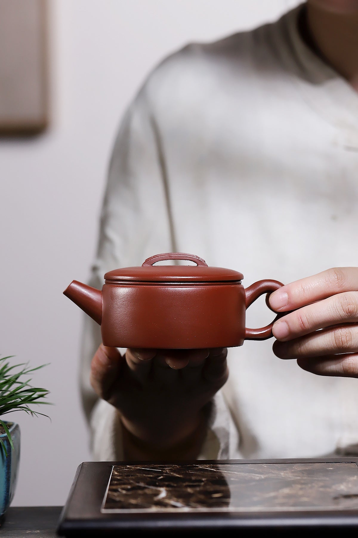 Hanwa Zisha Clay Teapot, Original Hongpilon Clay, 200 ml