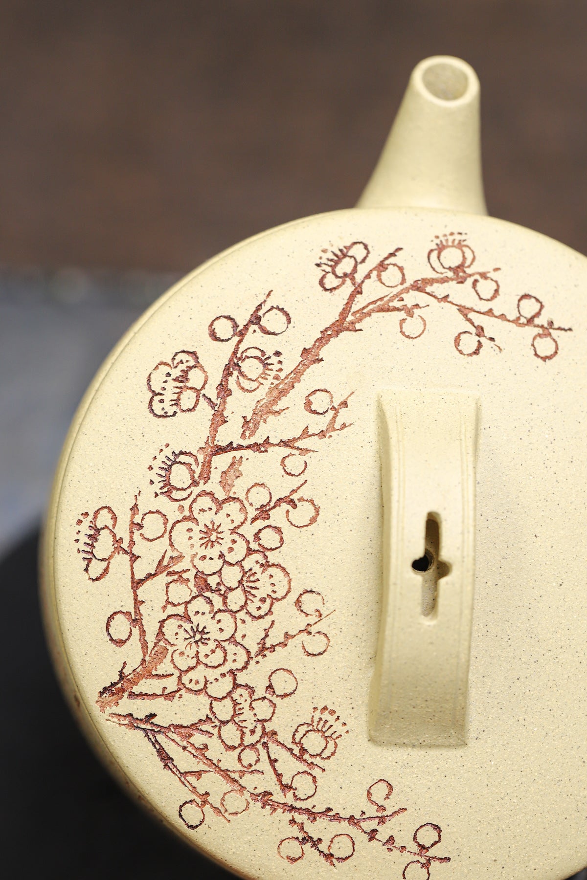 Plum Blossom Hanwa Zisha Teapot, Jiangpo Clay, 170 ml