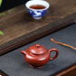 Duoqiu Teapot in Dahongpao Zisha Clay, 120 ml