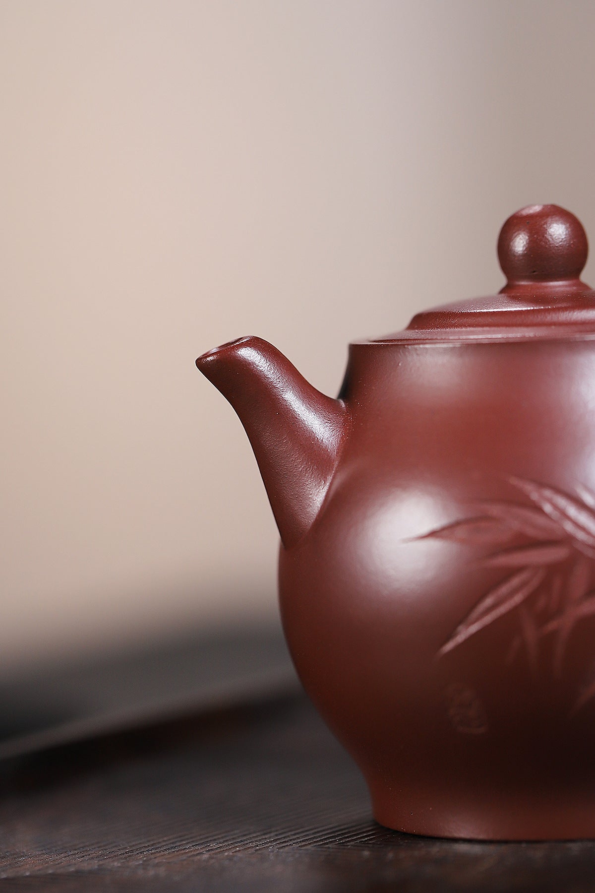 Wenzhong Teapot in Red Pidan Clay, 150 ml