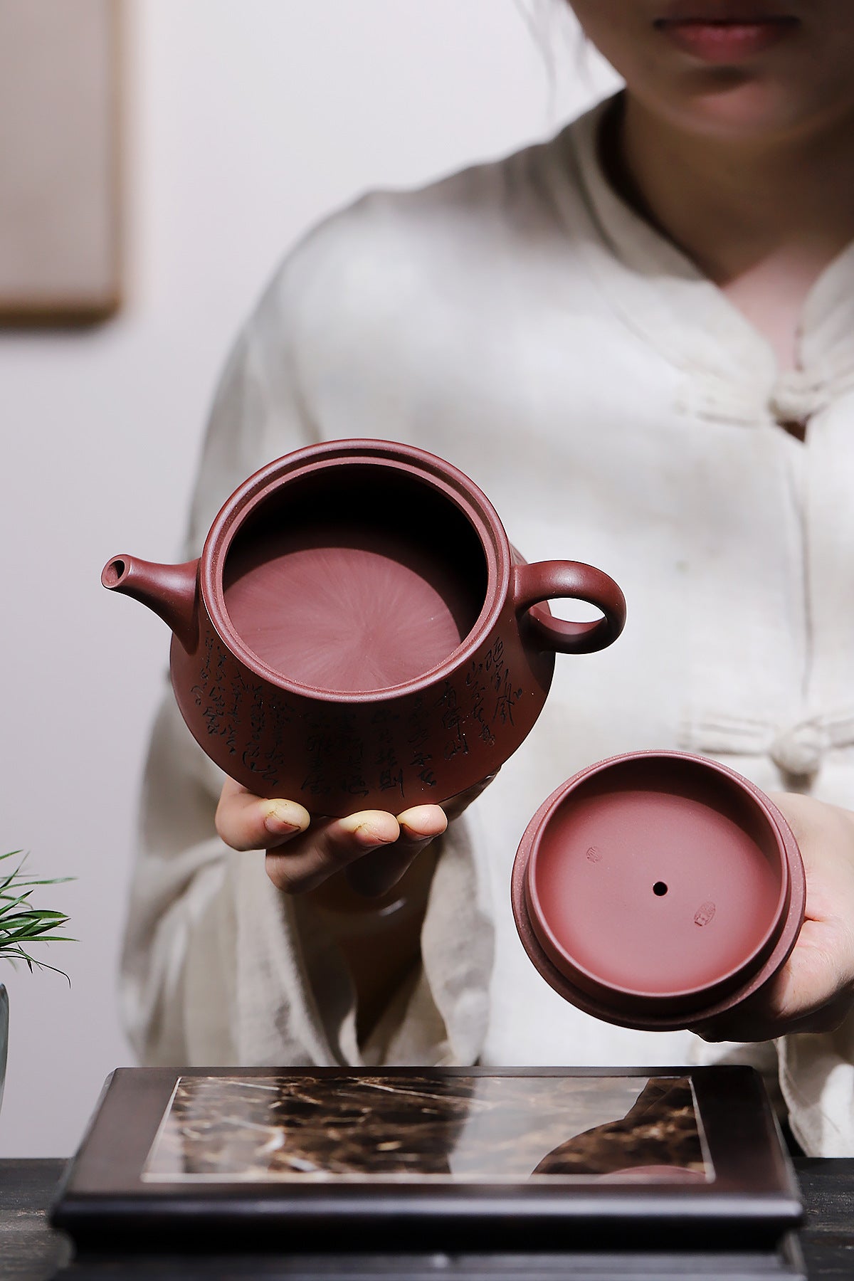 Longyun purple red mud purple sand teapot