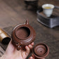 Virtual flat purple mud purple sand teapot
