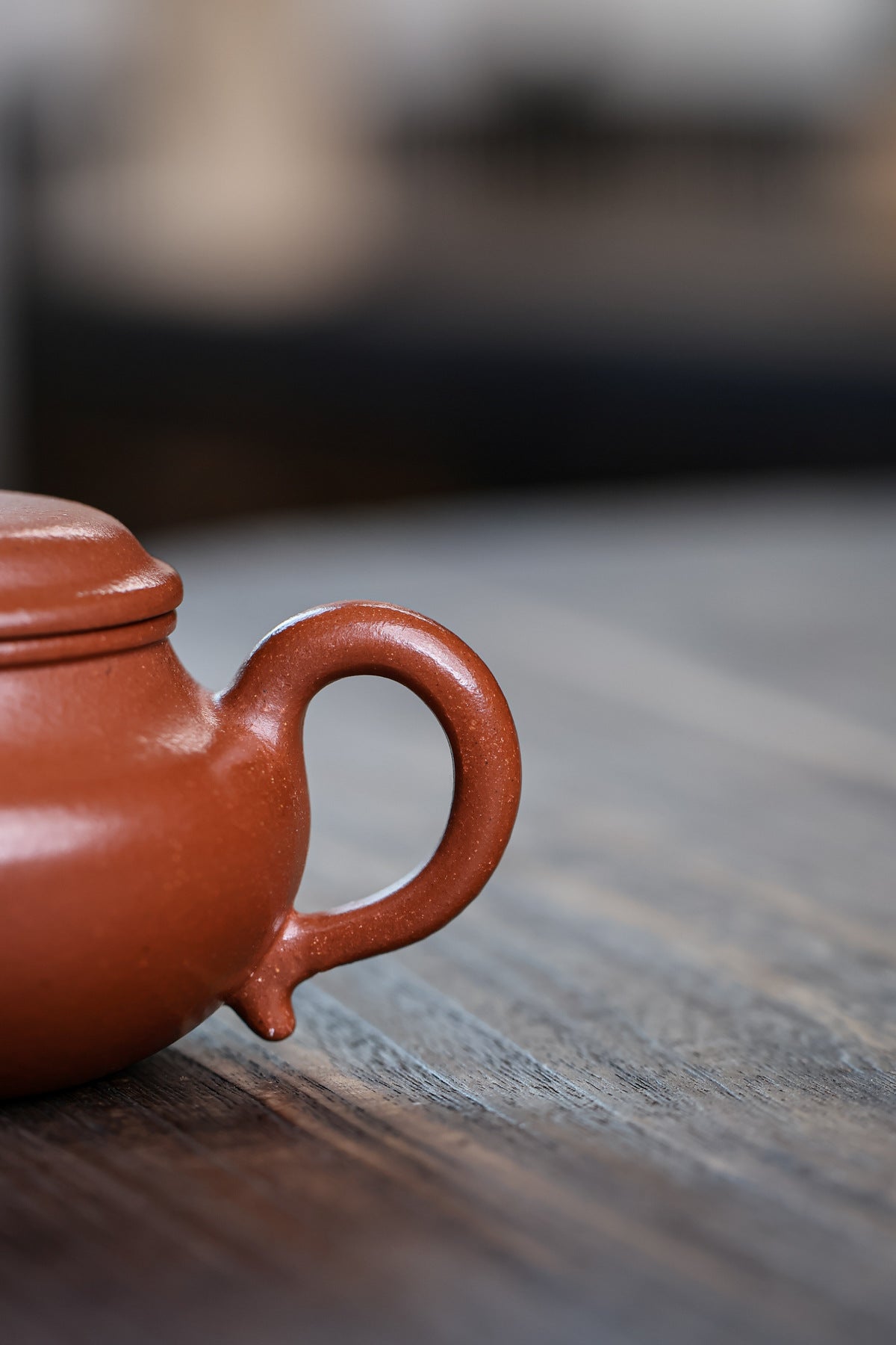 Fanggu Teapot in Jiangpo Zisha Clay, 130 ml