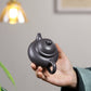 Rongtian Dezhong Teapot in Tianqing Zisha Clay, 180 ml