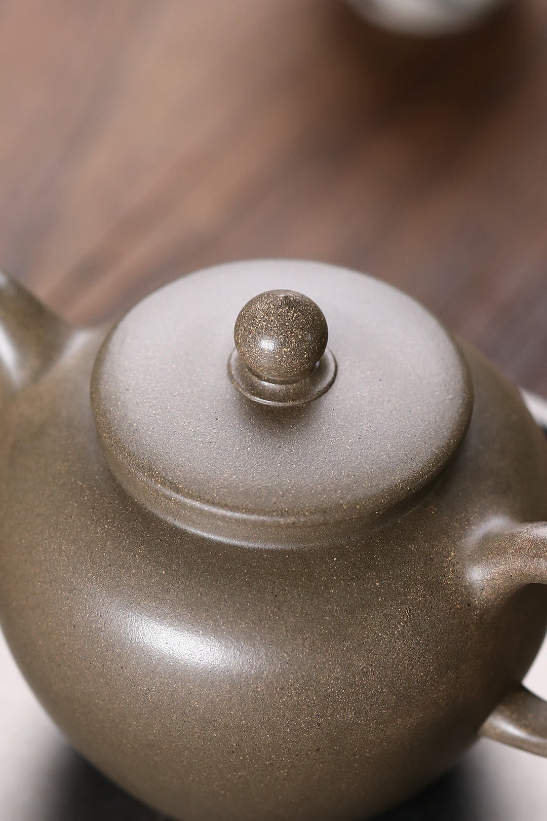 Lotus SeedYixing Zisha Teapot 230ml  family-collected crab shell green clay