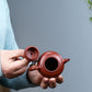 Shuiping Teapot in Dahongpao Clay, 100 ml
