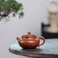 Fanggu Teapot in Jiangpo Zisha Clay, 130 ml