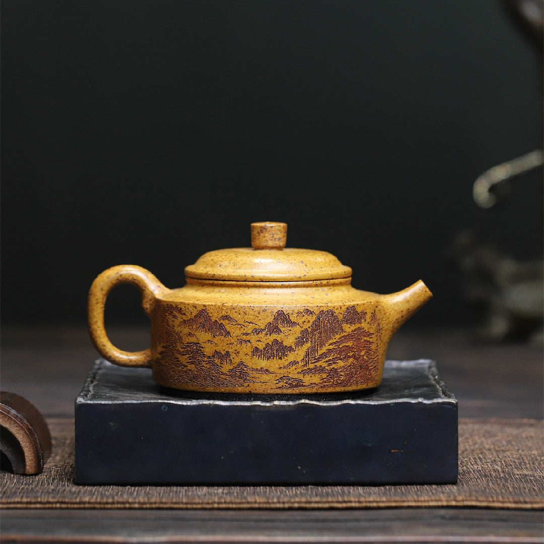 Zhoupan Zisha Teapot in High-Fired Duanni Clay, 240 ml