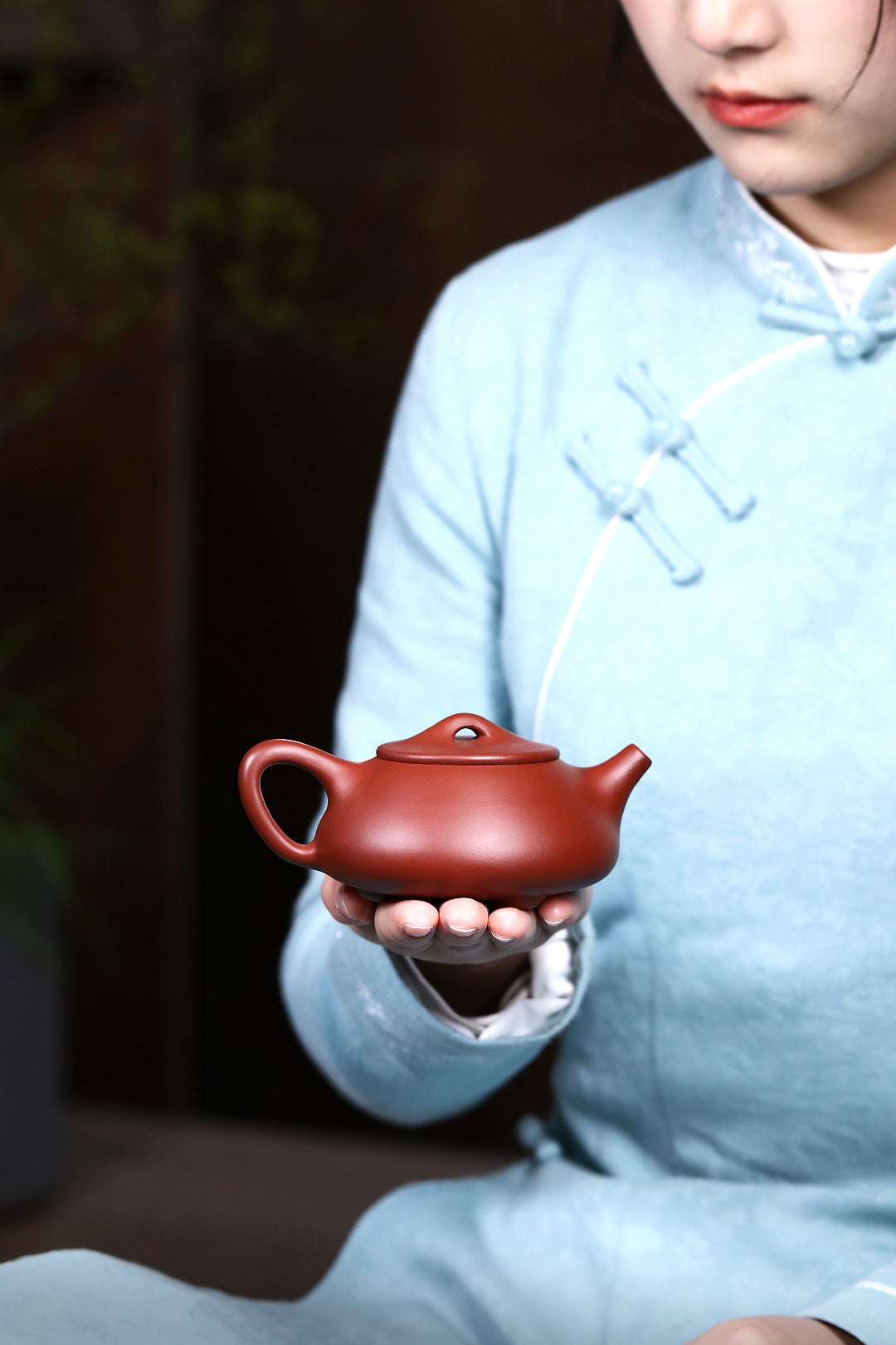 Shipiao Zisha Teapot in Dahongpao Clay, 180 ml