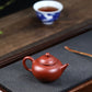 Shuiping Teapot in Dahongpao Clay, 100 ml