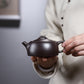 Jinglan Yixing Zisha Teapot 250ml golden vermilion mud