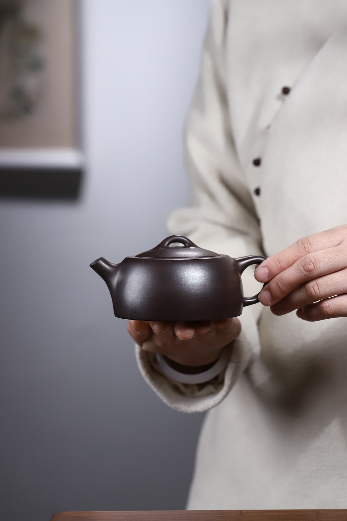 Jinglan Yixing Zisha Teapot 250ml golden vermilion mud