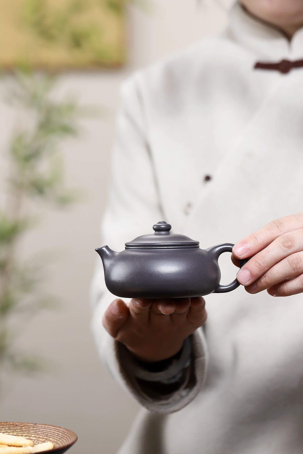 Hanjiang azure mud purple clay pot