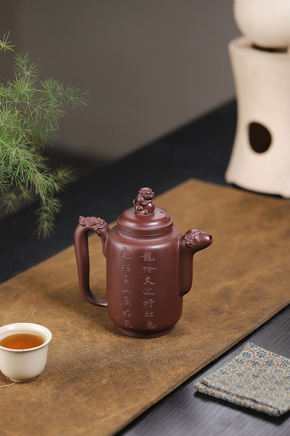 Jisi Zisha Teapot in Original Purple Clay, 320 ml