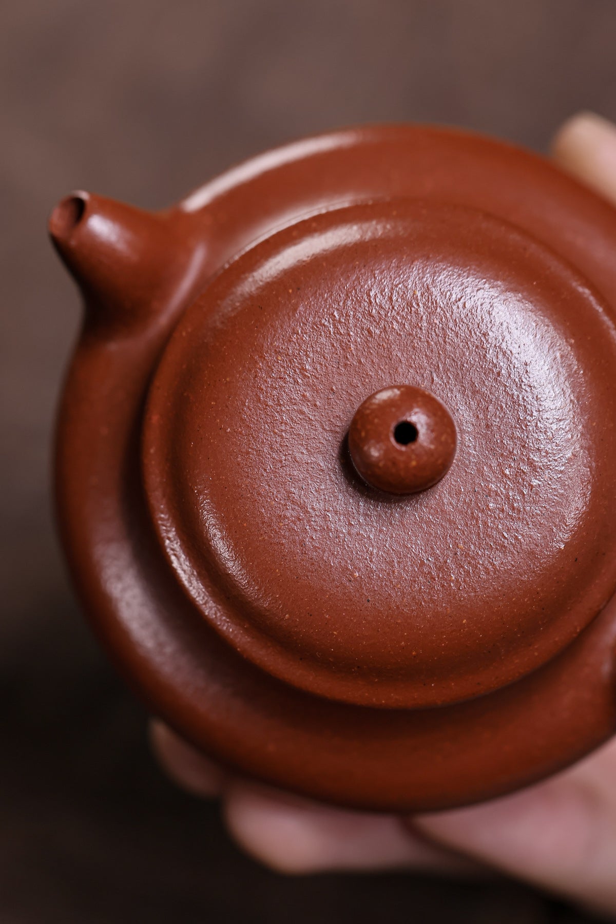 Fanggu Teapot in Jiangpo Zisha Clay, 130 ml
