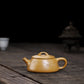 Flat-covered stone scoop gold section mud purple clay pot