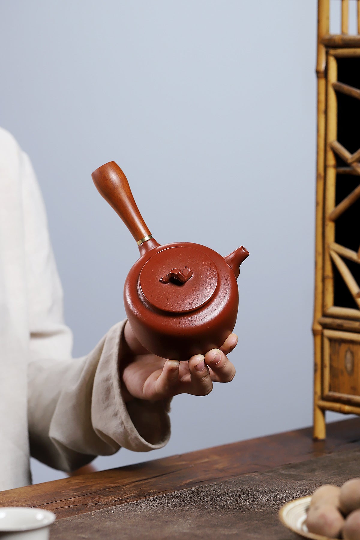 Taihu stone Tang Yu, Zhu Ni Zisha pot
