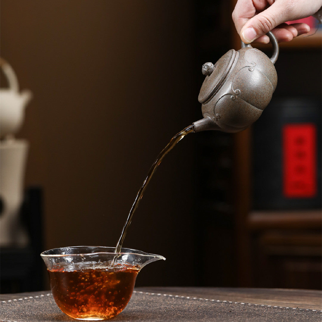 Dezhong Purple Clay Teapot 200 ml with Built-In Ball-Hole Filter