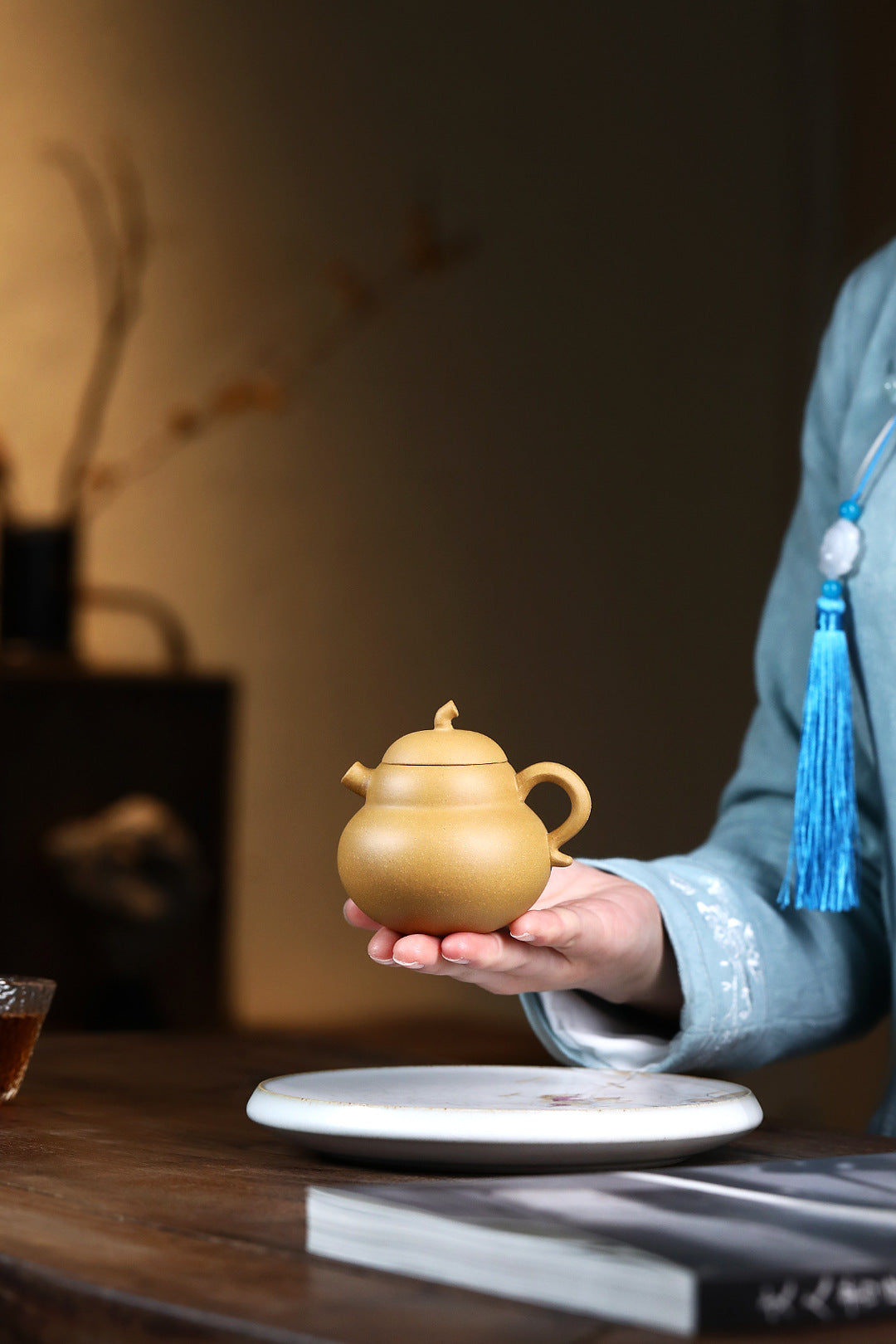 Hulu Gourd Teapot in Duanni Clay, 150 ml