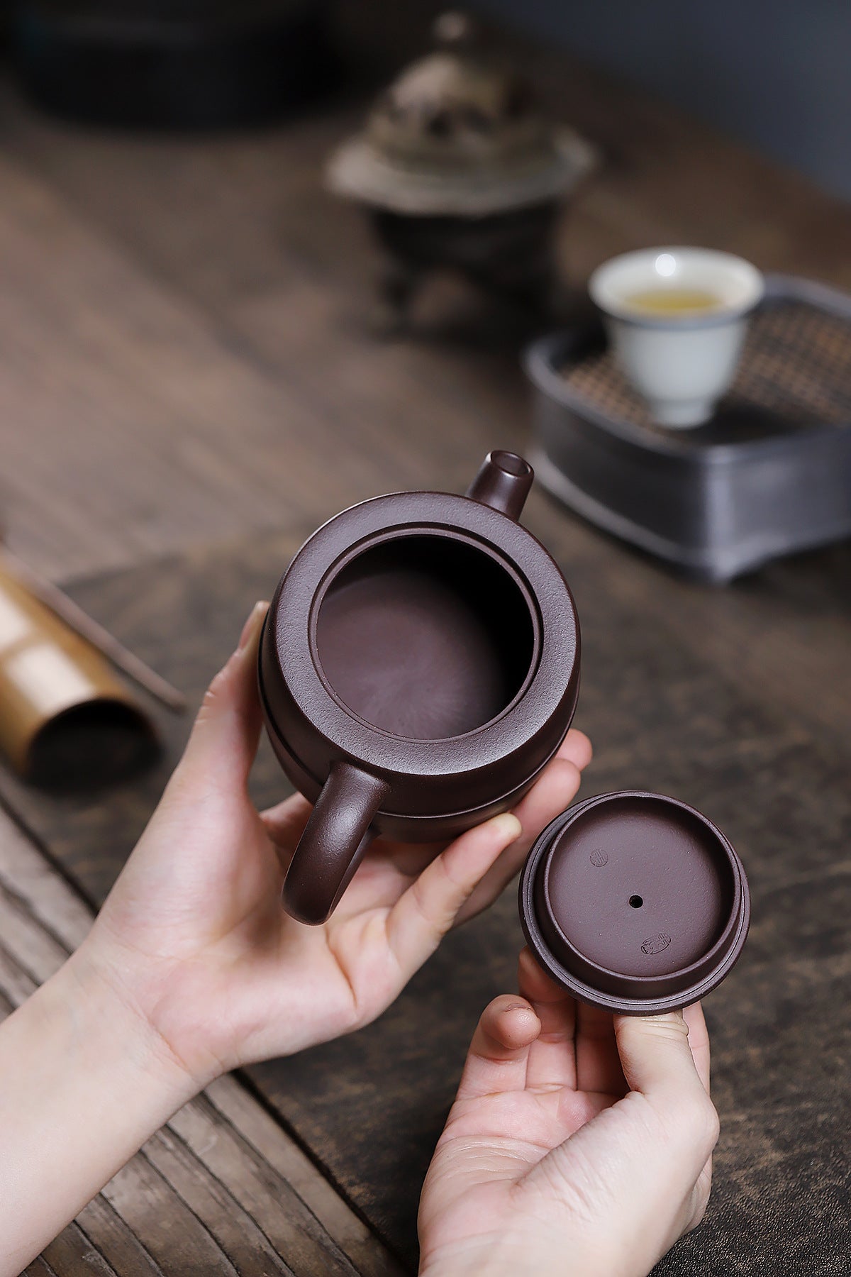 Han tile pot purple mud purple sand teapot