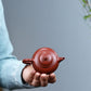 Shuiping Teapot in Dahongpao Clay, 100 ml