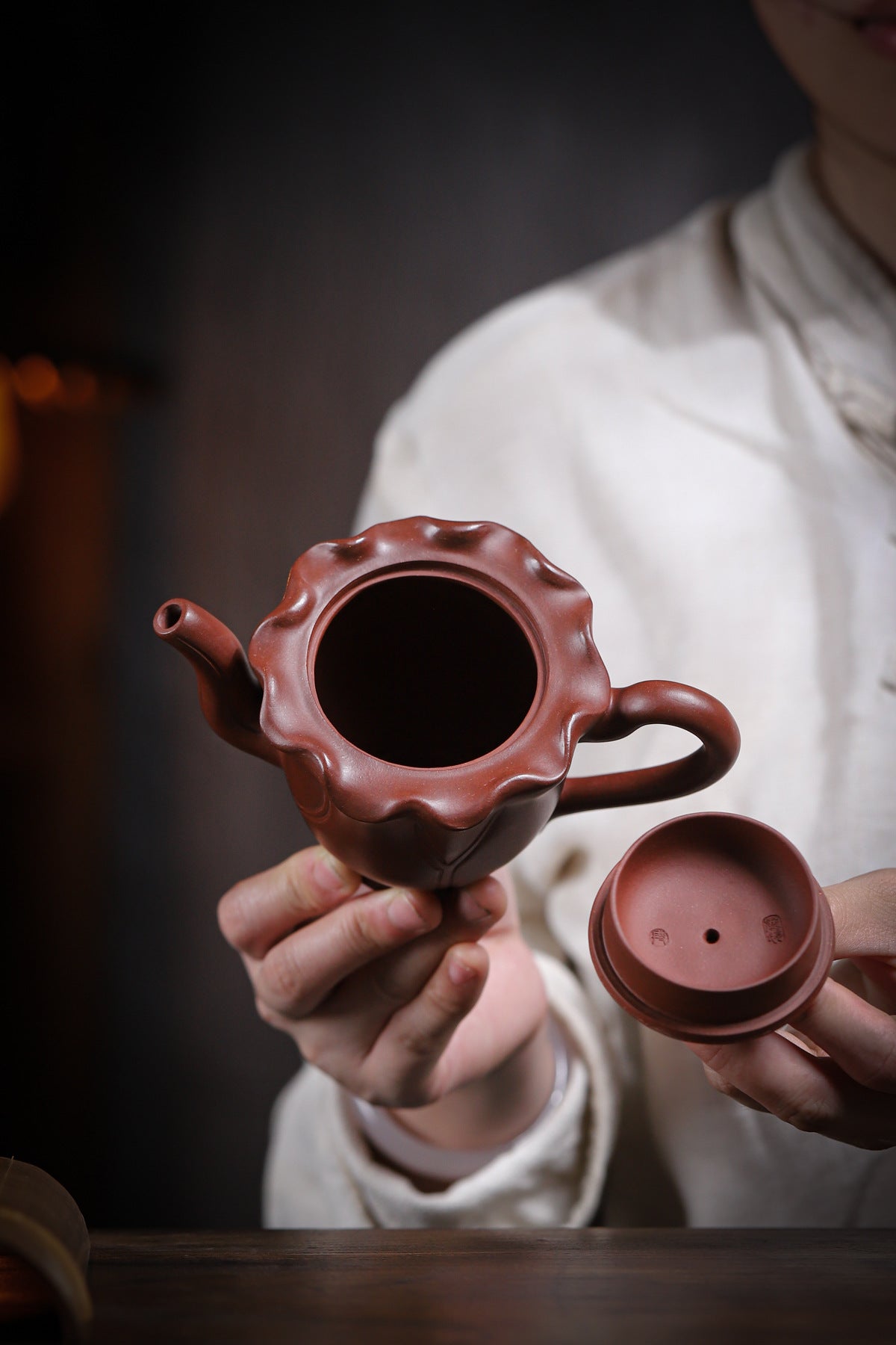 Lotus Seed Red Skin Dragon Famous Handmade Exquisite High Purple Sand Teapot