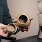 Shuangxian Yunhua Zisha Teapot, Old Duanni Clay, 180 ml