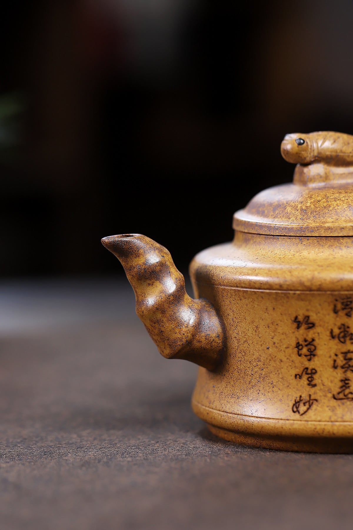 High temperature bamboo rhyme raw ore high temperature purple clay pot