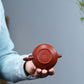 Duoqiu Teapot in Dahongpao Zisha Clay, 120 ml