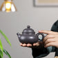 Rongtian Dezhong Teapot in Tianqing Zisha Clay, 180 ml