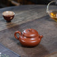 Fanggu Teapot in Jiangpo Zisha Clay, 130 ml