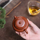 Fanggu Teapot in Jiangpo Zisha Clay, 130 ml