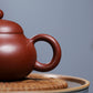 Wendan-Shaped Zisha Teapot in Red Bipi Clay, 130 ml