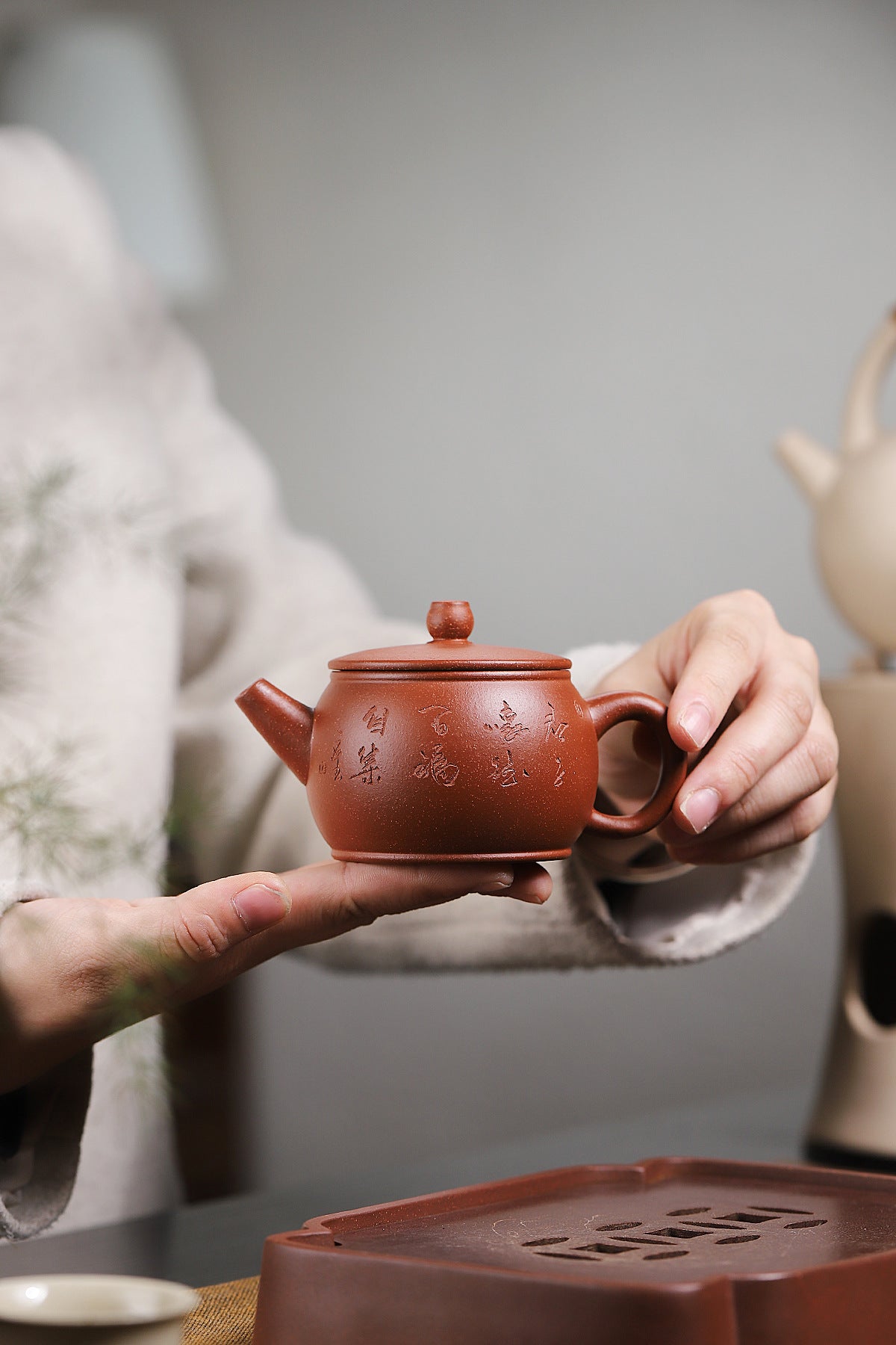 Hanwa Teapot in Jiangpo Clay, 180 ml