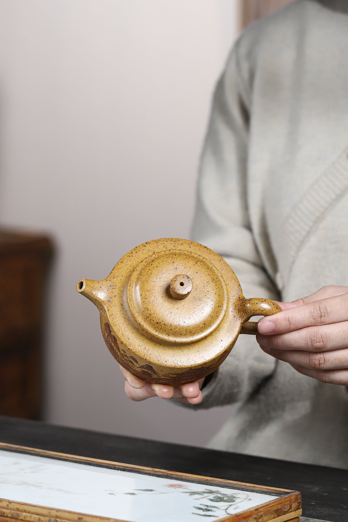 Zhoupan Zisha Teapot in High-Fired Duanni Clay, 240 ml