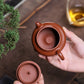 Fanggu Teapot in Jiangpo Zisha Clay, 130 ml