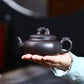 Liufang Longyun Yixing Zisha Teapot 250ml Raw Ore Black Mud