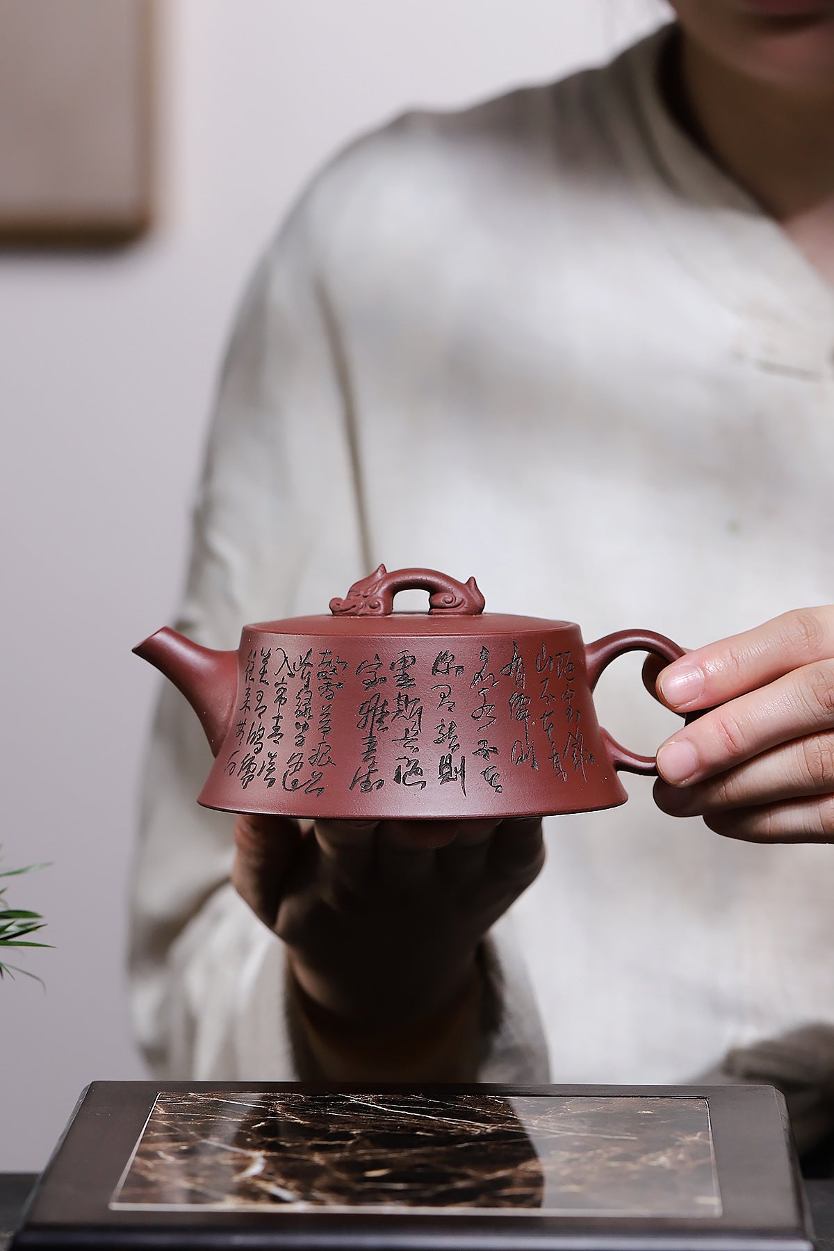 Longyun purple red mud purple sand teapot