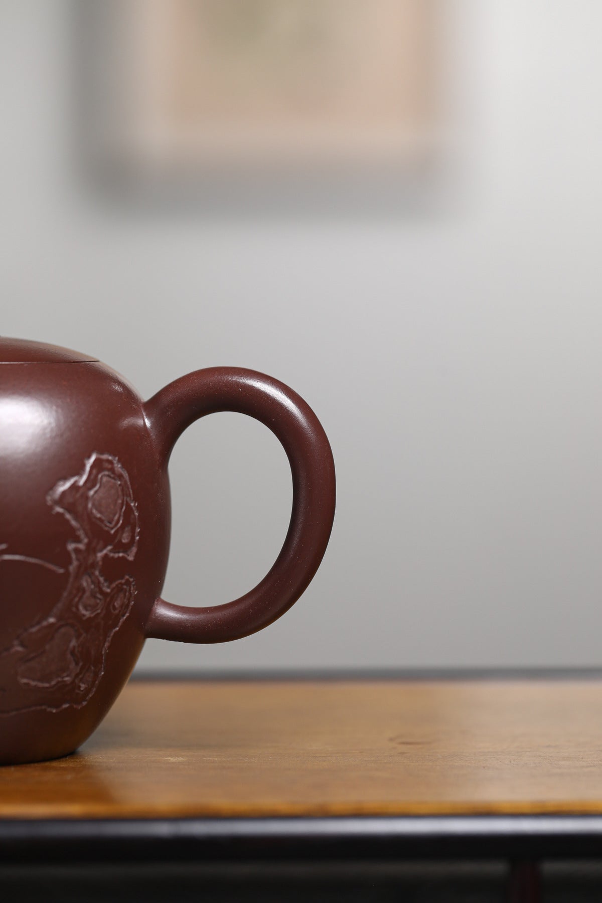 Meirenjian Teapot in Aged Purple Clay, 250 ml