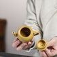 Meiren Jian Zisha Teapot in Golden Zhuni Clay, 130 ml