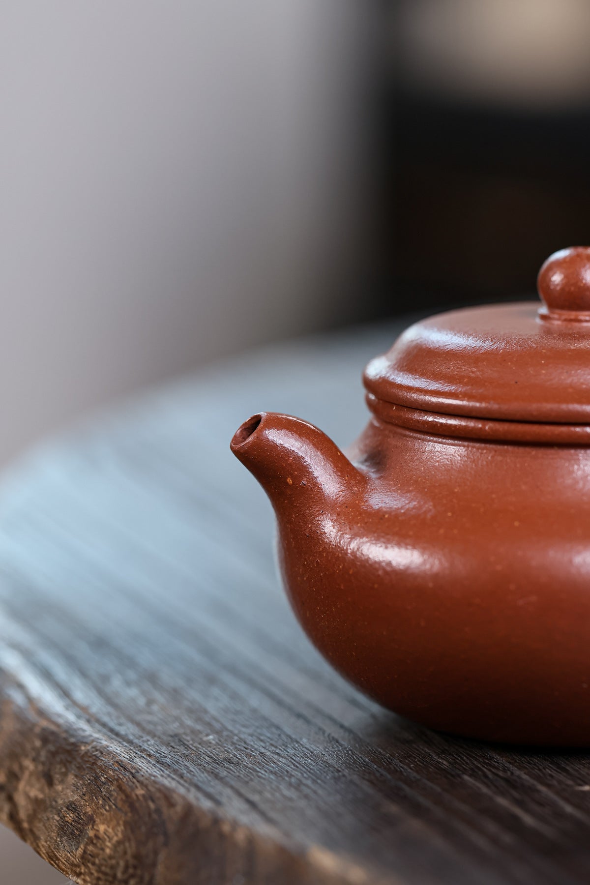 Fanggu Teapot in Jiangpo Zisha Clay, 130 ml