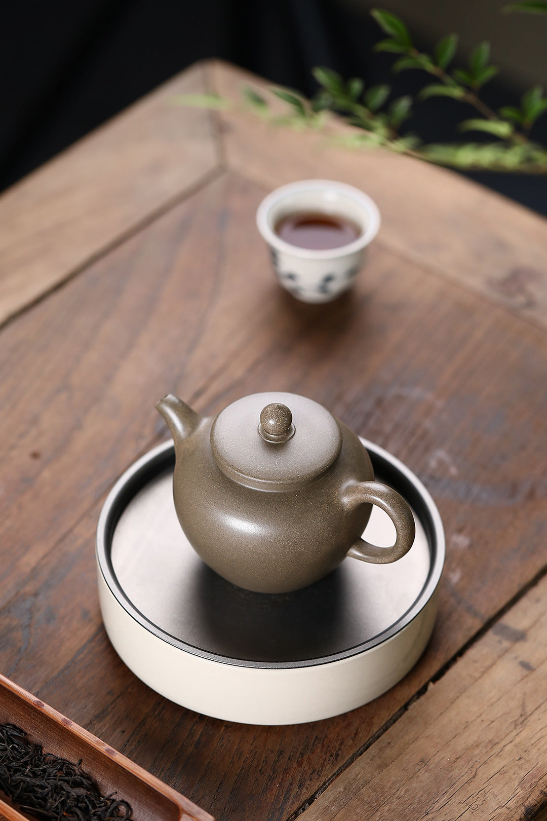 Lotus SeedYixing Zisha Teapot 230ml  family-collected crab shell green clay