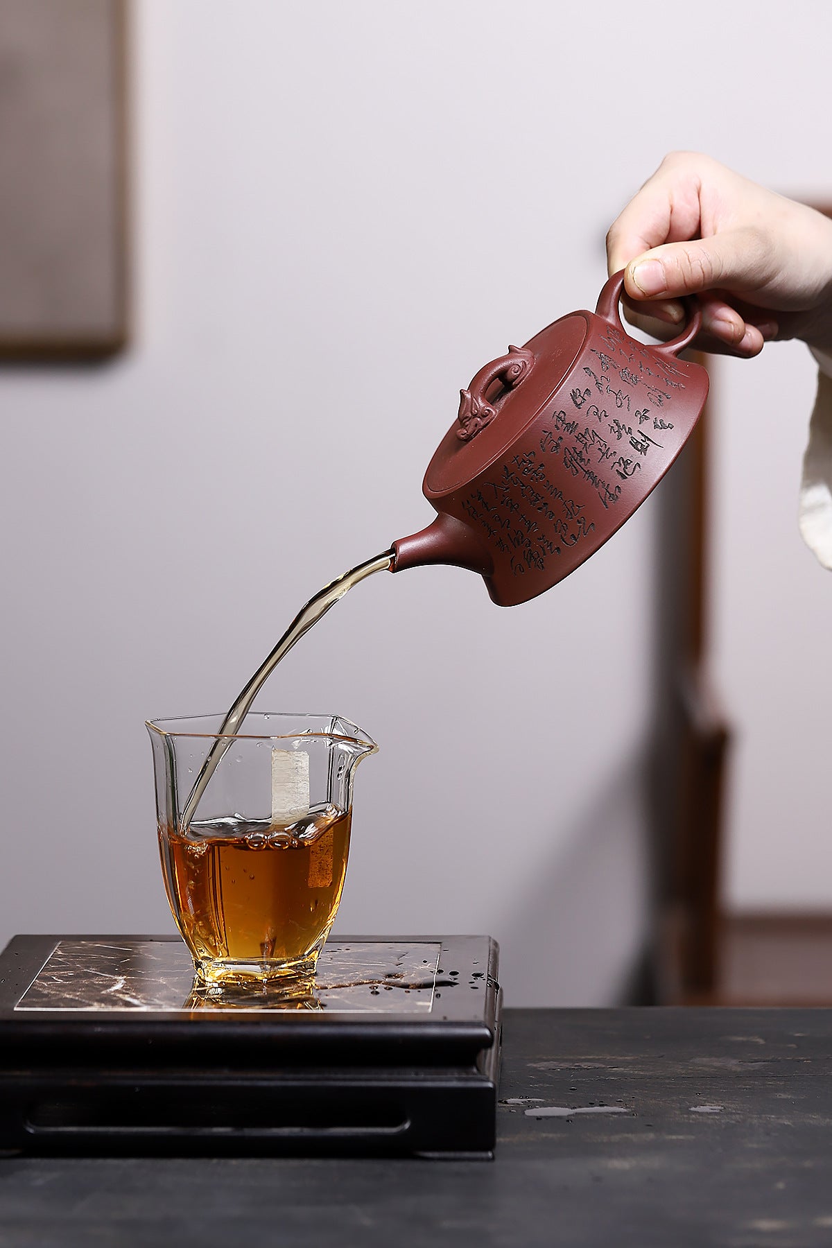 Longyun purple red mud purple sand teapot
