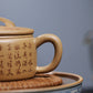Carved Zisha Teapot “HanWa” Style – 180ml, Five-Color Segment Clay, Traditional Chinese Tea Pot