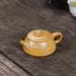 Flat-covered stone scoop gold section mud purple clay pot