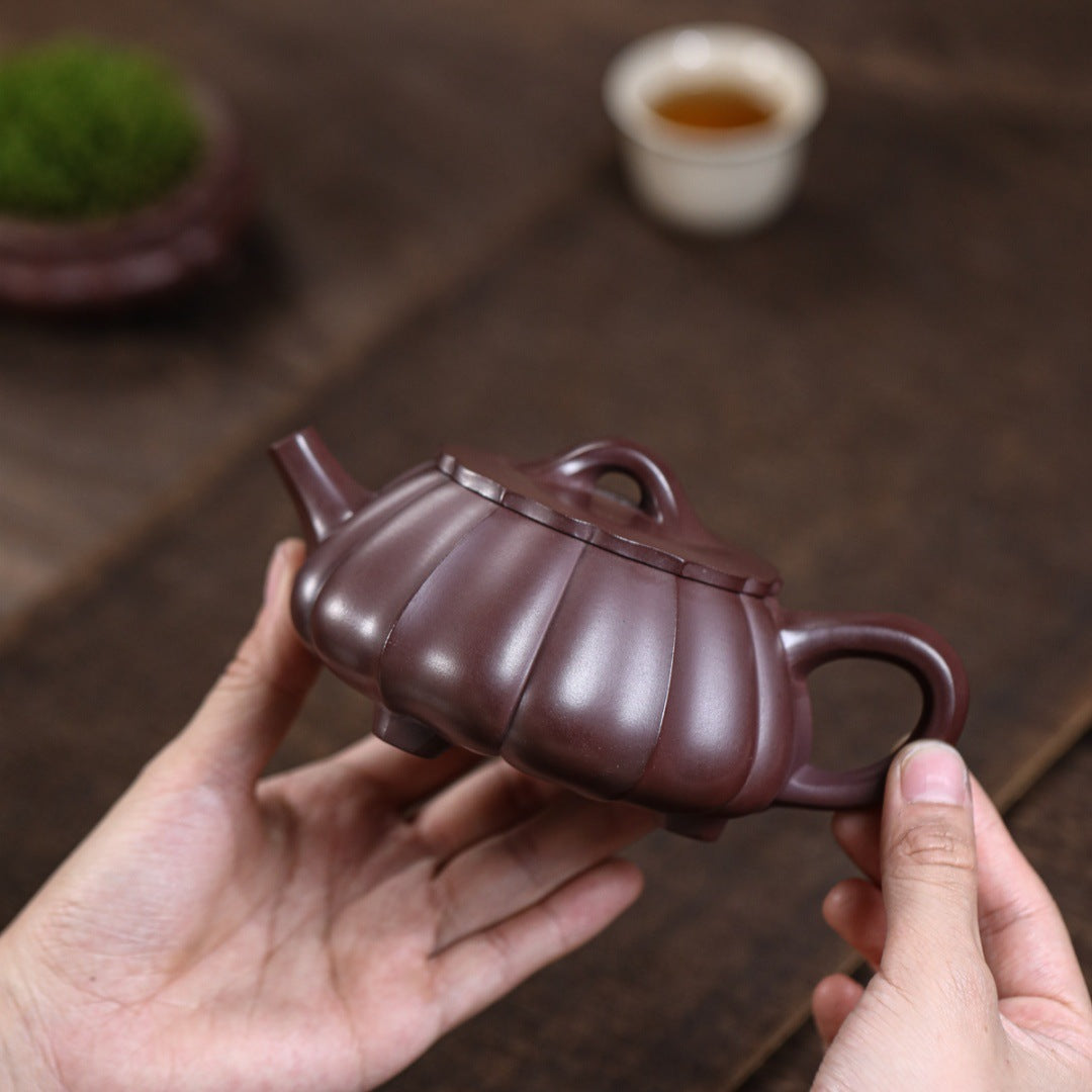 Shipiao Teapot in Original Purple Zisha Clay, 250 ml
