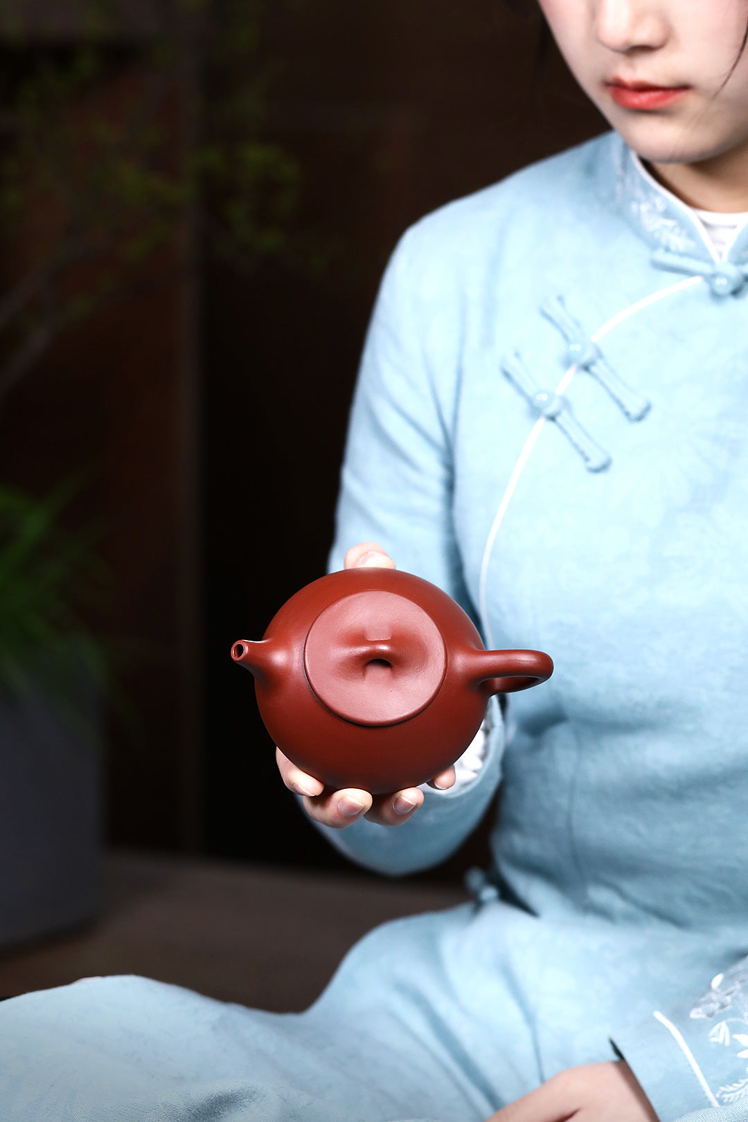 Shipiao Zisha Teapot in Dahongpao Clay, 180 ml