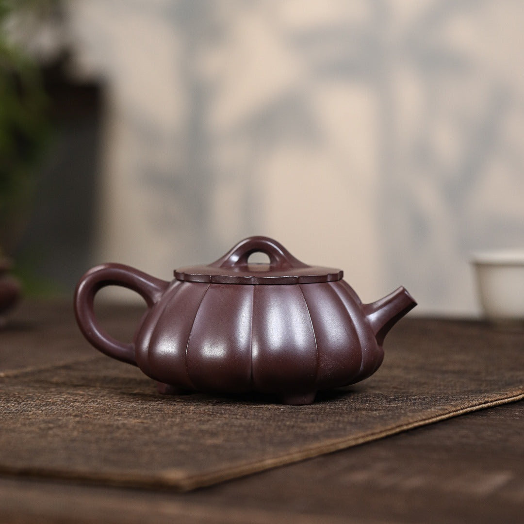 Shipiao Teapot in Original Purple Zisha Clay, 250 ml